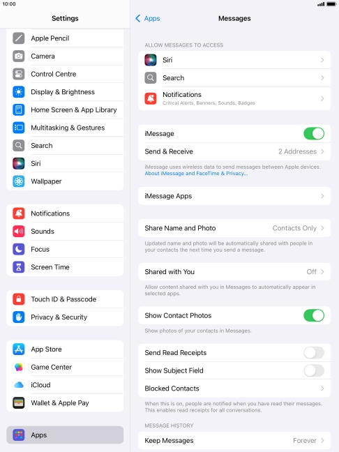 Press the Home key to return to the home screen.