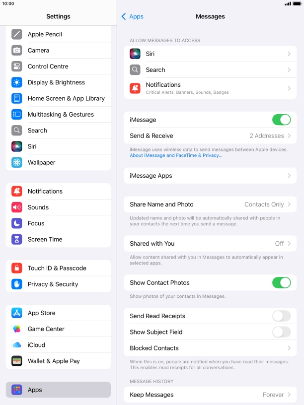 Press the Home key to return to the home screen.