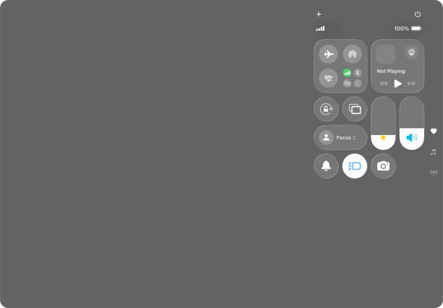 Press anywhere on the screen.