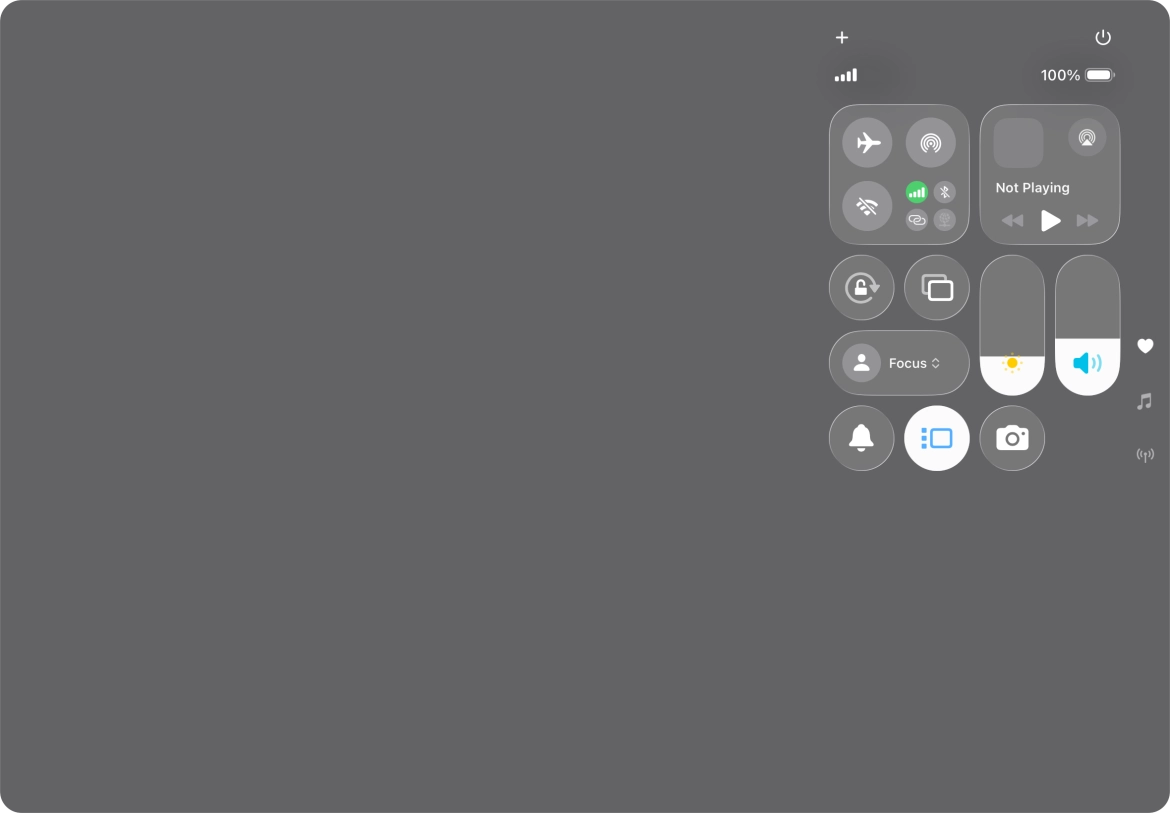 Press anywhere on the screen.