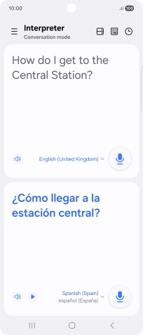 Follow the instructions on the screen to select the required language settings and use the function.