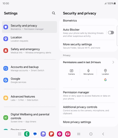 Press Permissions used in last 24 hours.