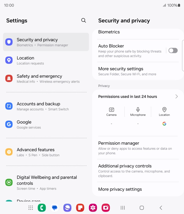 Press Permissions used in last 24 hours.