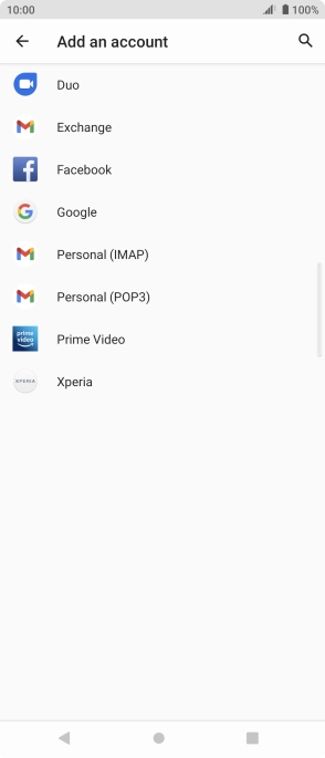 Press Google.
