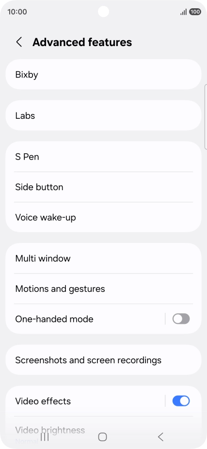 Press Bixby.