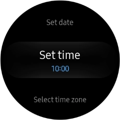 Press Set time.