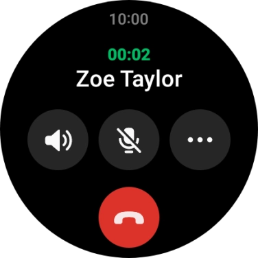 Press the end call icon. Press the end call icon.