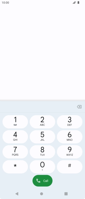 Press the Home key to return to the home screen.