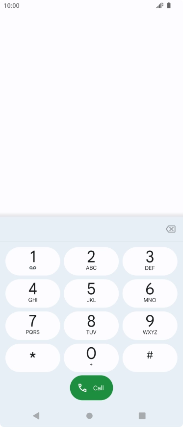 Press the Home key to return to the home screen.