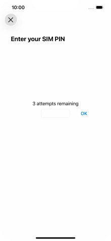If your SIM is locked, key in your PIN and press OK.