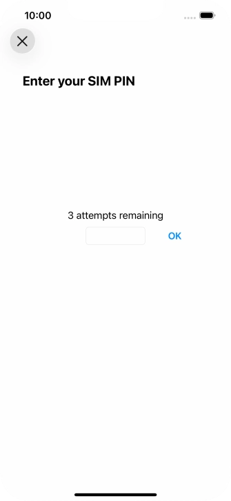If your SIM is locked, key in your PIN and press OK.