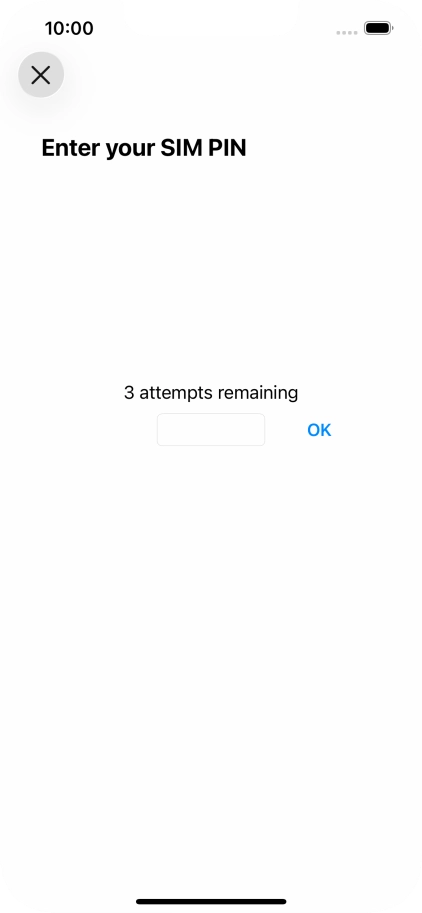 If your SIM is locked, key in your PIN and press OK.