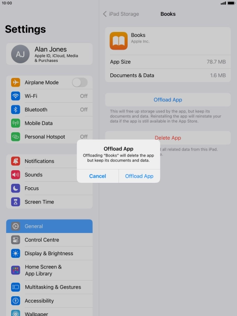 Press Offload App. Press Offload App.