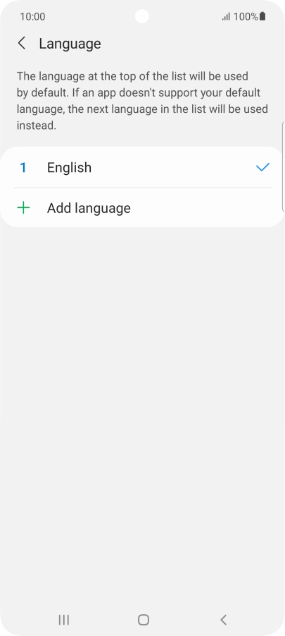 Press Add language.