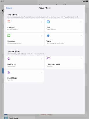 To see specific calendars in the selected focus mode, press Calendar and follow the instructions on the screen to select the required calendars. To see specific calendars in the selected focus mode, press Calendar and follow the instructions on the screen to select the required calendars.