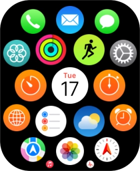 Press the message icon.