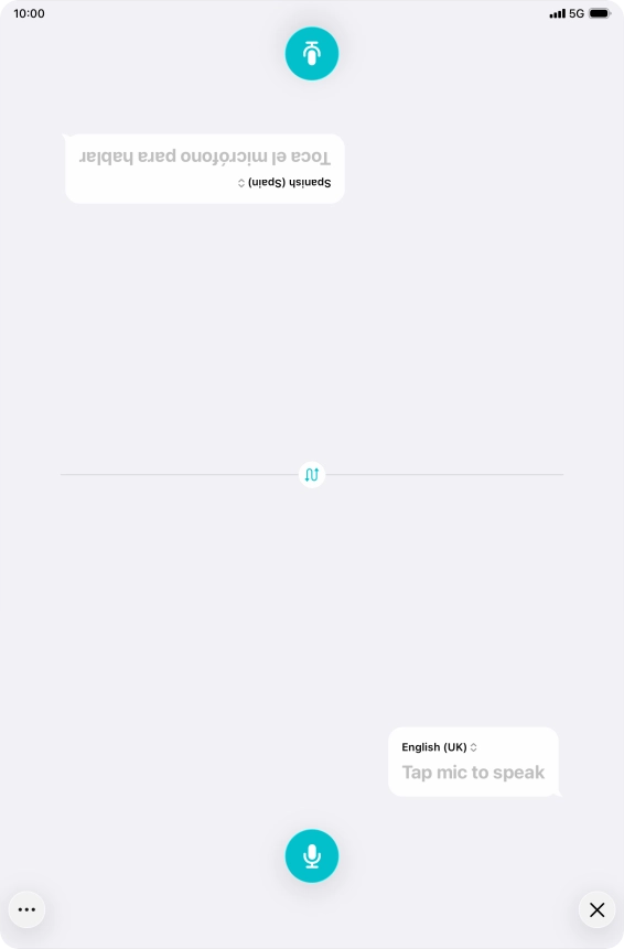 Press the end icon to end two-way view. Press the end icon to end two-way view.