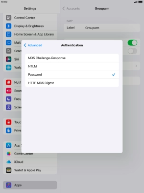 Press Password.