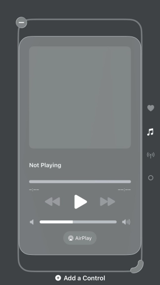 Press the remove icon on the required Control Centre page to remove it from Control Centre.