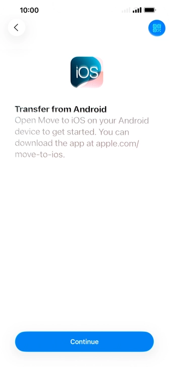 To transfer content to your phone, you need to install the app 