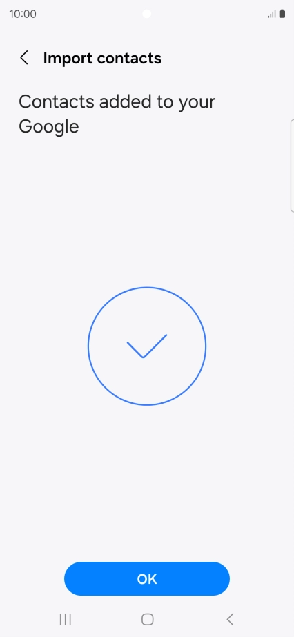 Press OK. Press OK.