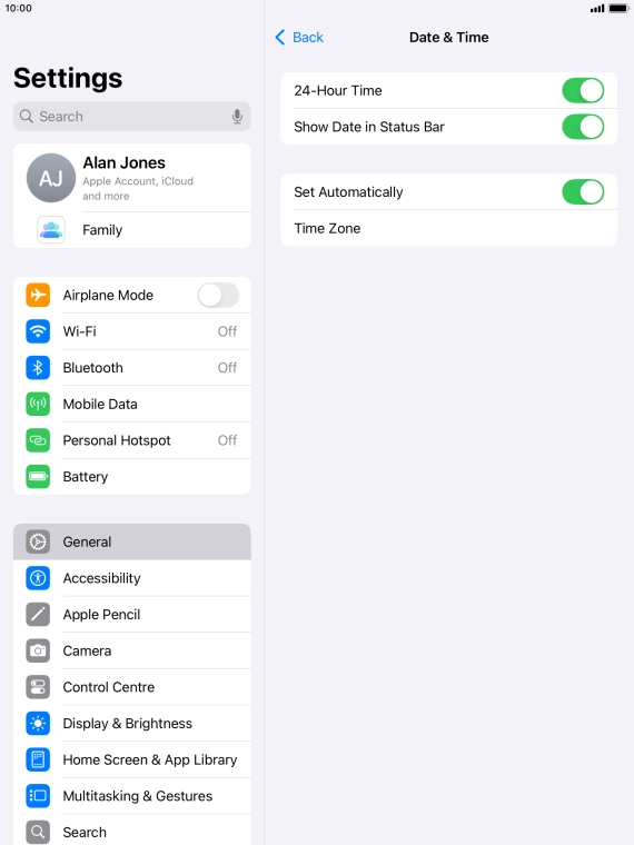 Press the Home key to return to the home screen.