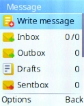Press the Left selection key. Press the Left selection key.
