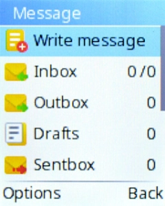 Press the Left selection key. Press the Left selection key.