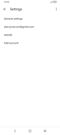 Press the required account. Press the required account.