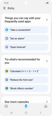 Slide your finger right starting from the left side of the screen.