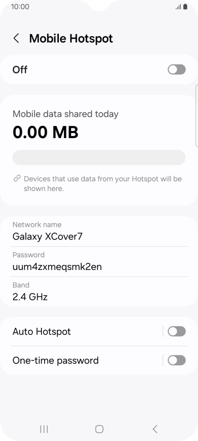 Press Network name.