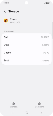 Press Clear cache.