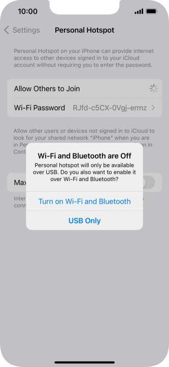 If Wi-Fi is turned off, press Turn on Wi-Fi and Bluetooth. If Wi-Fi is turned off, press Turn on Wi-Fi and Bluetooth.