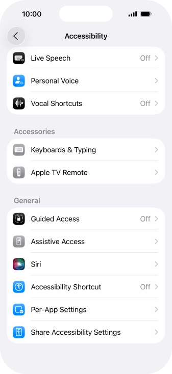 Press the required category below 