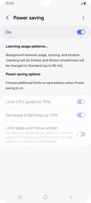 Press the Home key to return to the home screen.