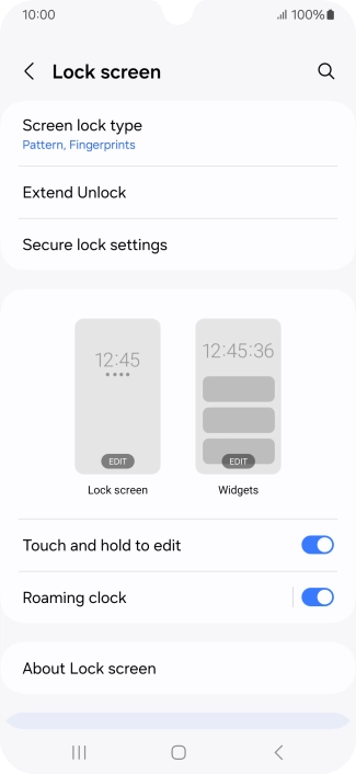Press Screen lock type and key in the additional phone lock code you created earlier. Press Screen lock type and key in the additional phone lock code you created earlier.