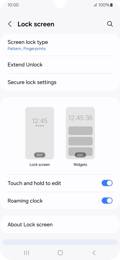 Press Screen lock type and key in the additional phone lock code you created earlier. Press Screen lock type and key in the additional phone lock code you created earlier.