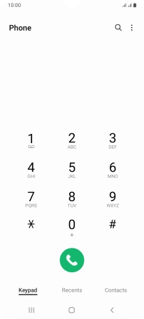 Press the menu icon. Press the menu icon.