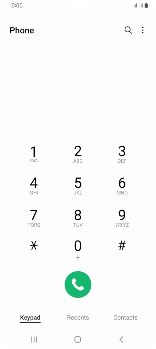 Press the menu icon. Press the menu icon.