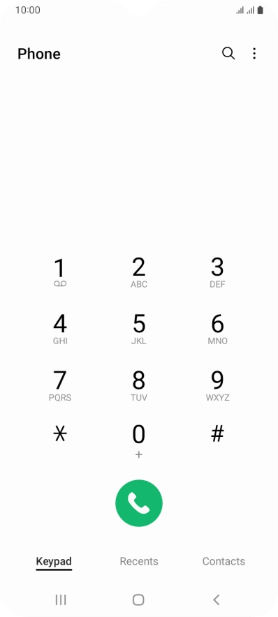 Press the menu icon. Press the menu icon.