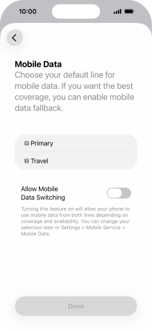 Press the required price plan.