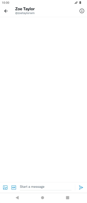Press the text input field.