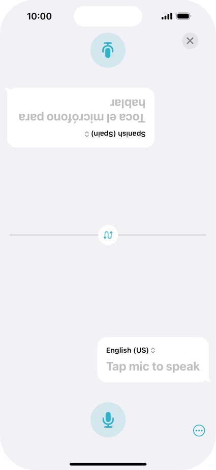 Press the end icon to end two-way view. Press the end icon to end two-way view.