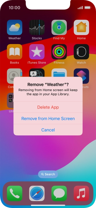 Press Delete App.