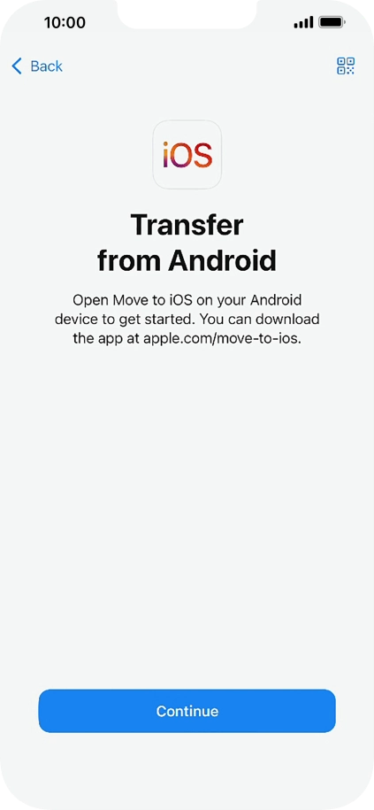 To transfer content to your phone, you need to install the app To transfer content to your phone, you need to install the app