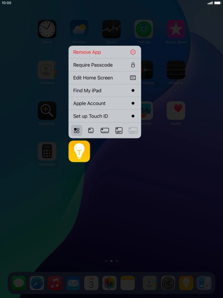 Press Remove App.