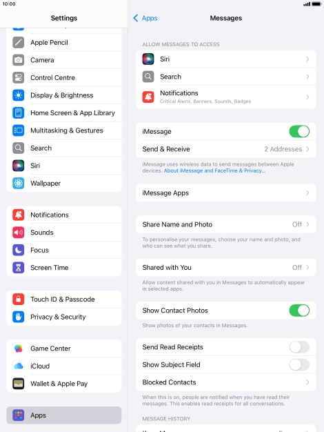 Press the Home key to return to the home screen.