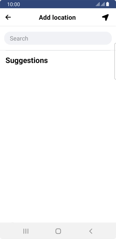 Press the search field and key in the required search word.