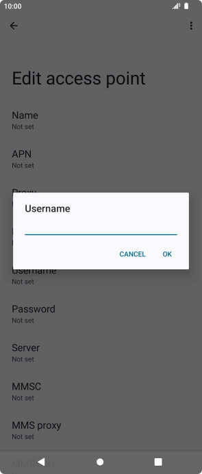 Key in wap and press OK. Key in wap and press OK.