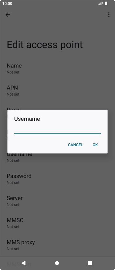 Key in wap and press OK. Key in wap and press OK.